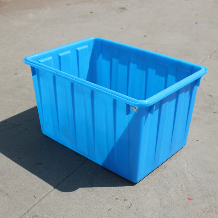 江浙沪120L塑料水箱 PE养殖方箱 耐酸碱水箱 收纳箱 可套叠